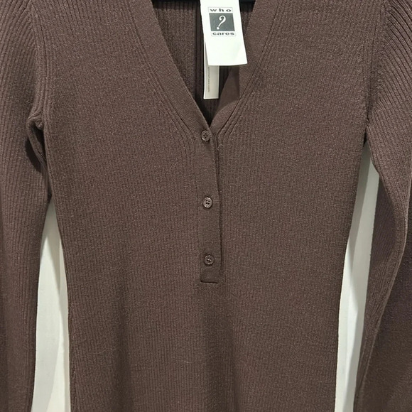 Gentle Fawn Penny Button Up RIbbed  Knit Dress in Brown - Picture 11 of 12